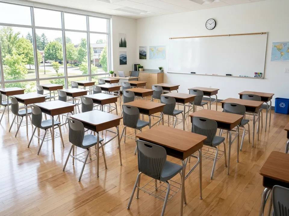 Sauberes Klassenzimmer